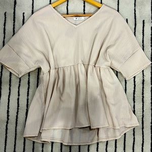 Women’s Pale Pink Babydoll Top